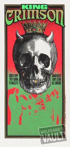 King Crimson Handbill