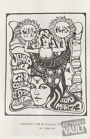 Jethro Tull Handbill