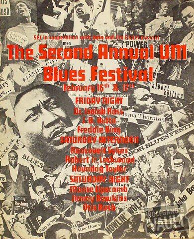 University of Miami Blues Festival Poster