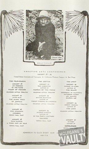 Creative Arts Conference Handbill