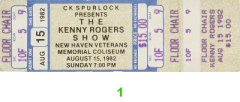 Kenny Rogers Vintage Ticket