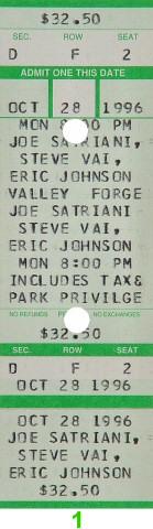 Joe Satriani Vintage Ticket