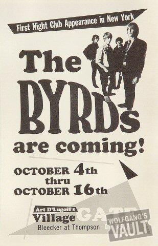 The Byrds Handbill