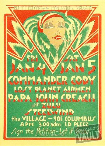 Commander Cody & His Lost Planet Airmen Handbill