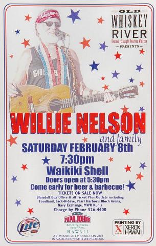 Willie Nelson and Family Handbill