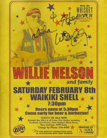 Willie Nelson and Family Handbill