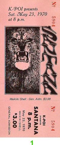 Santana Vintage Ticket