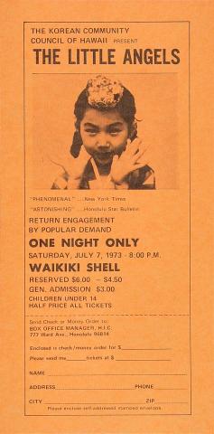 The Little Angels Handbill