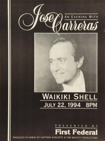 Jose Carreras Handbill