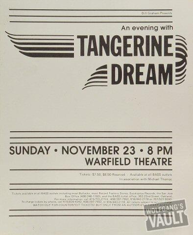 Tangerine Dream Poster