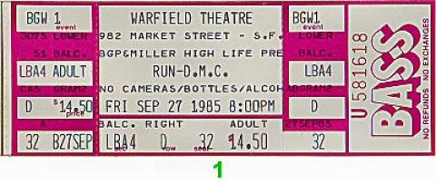 Run-D.M.C. Vintage Ticket