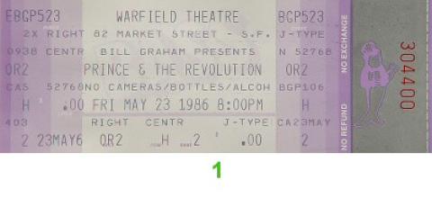 Prince Vintage Ticket