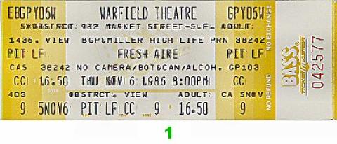 Mannheim Steamroller Vintage Ticket