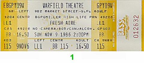 Mannheim Steamroller Vintage Ticket