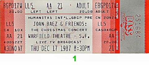 San Francisco Emergency AIDS Fund Benefit Vintage Ticket