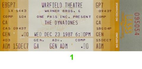 The Dynatones Vintage Ticket