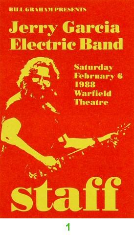 Jerry Garcia Band Laminate