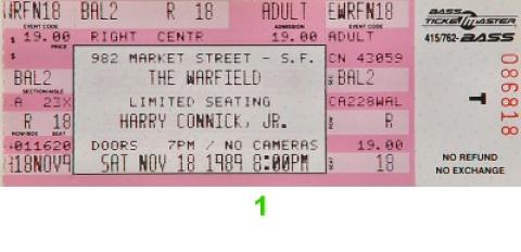 Harry Connick Jr. Vintage Ticket