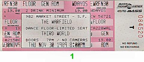 Third World Vintage Ticket