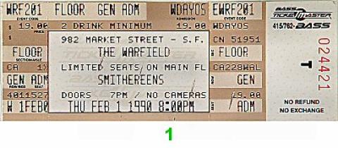 The Smithereens Vintage Ticket