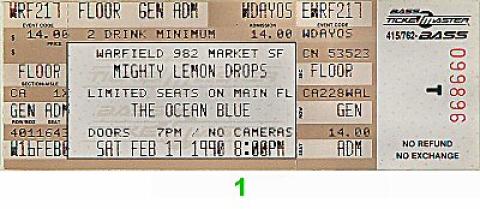 The Mighty Lemon Drops Vintage Ticket