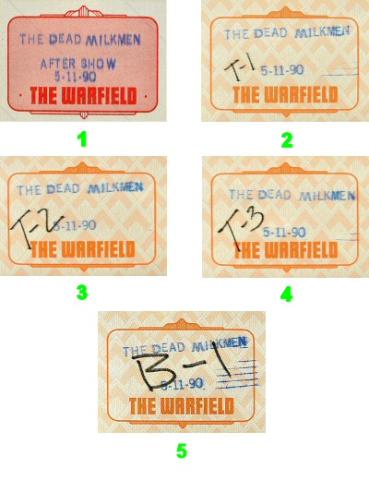 The Dead Milkmen Backstage Pass