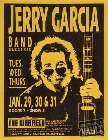 Jerry Garcia Band Handbill