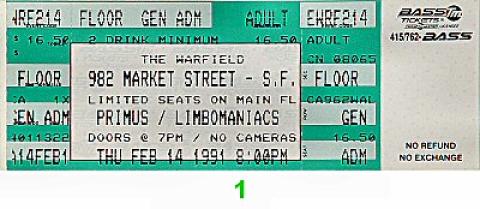 Primus Vintage Ticket