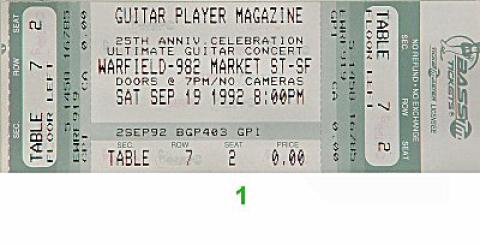 Dick Dale Vintage Ticket