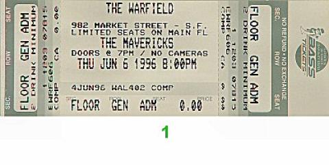 The Mavericks Vintage Ticket