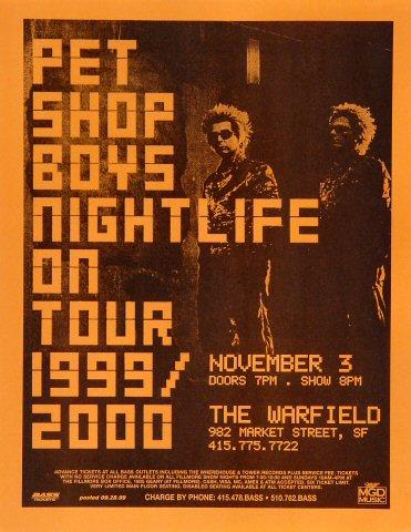 Pet Shop Boys Handbill