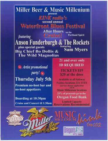 Waterfront Blues Festival Poster