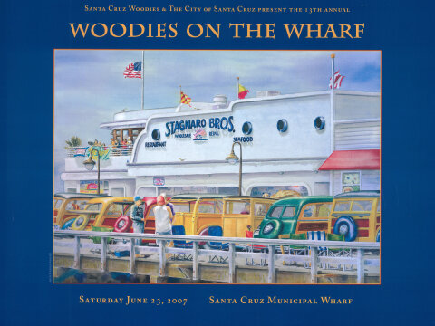 Woodies on the Wharf Poster