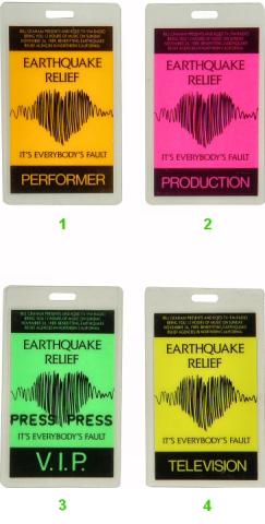 Earthquake Relief Benefit Laminate