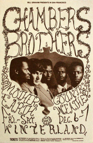 The Chambers Brothers Handbill