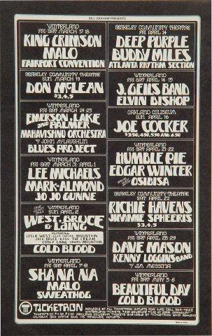 King Crimson Handbill