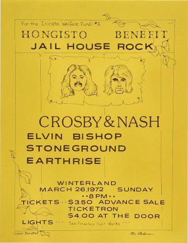 Hongisto Benefit: Jail House Rock Handbill