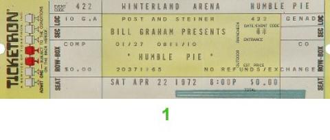 Humble Pie Vintage Ticket