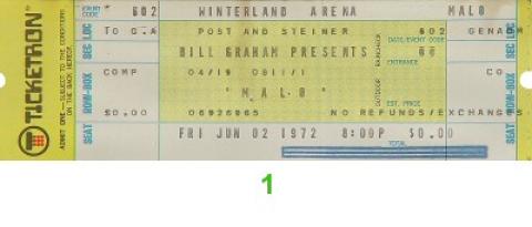 Malo Vintage Ticket