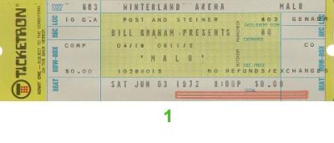 Malo Vintage Ticket
