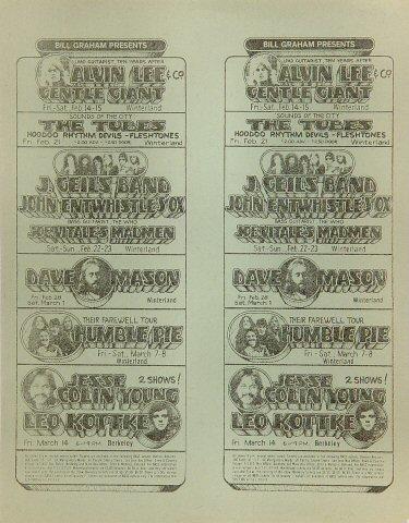 Alvin Lee and Company Handbill