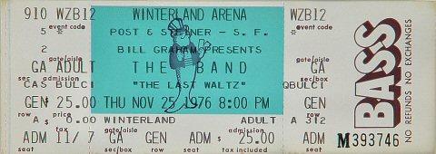 The Band Vintage Ticket