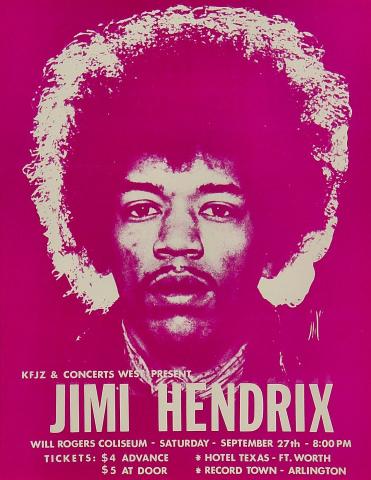 Jimi Hendrix Handbill