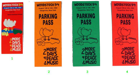 Woodstock '94 Vintage Ticket