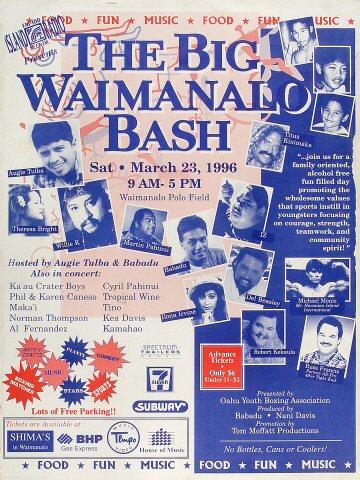 The Big Waimanalo Bash Poster