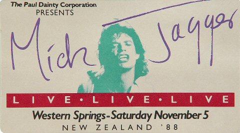 Mick Jagger Handbill