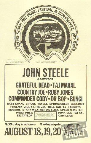 Johnny Steele Handbill