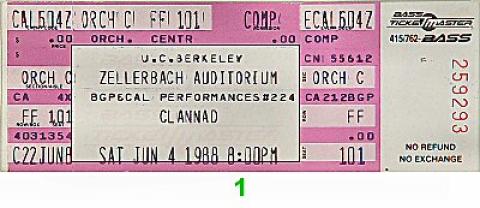 Clannad Vintage Ticket