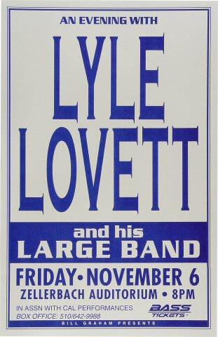 Lyle Lovett & His Large Band Poster
