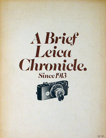 A Brief Leica Chronicle
